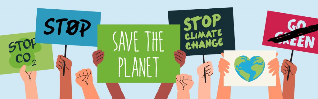 Climate action banner